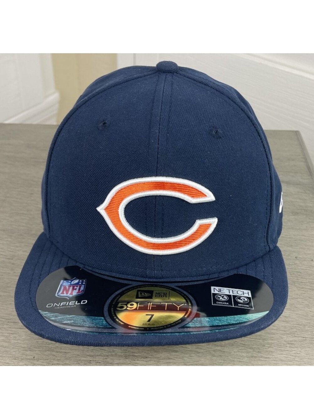 New Era 59Fifty NFL Chicago Bears On Field NE TECH Fitted Hat 7 - New w/Tags